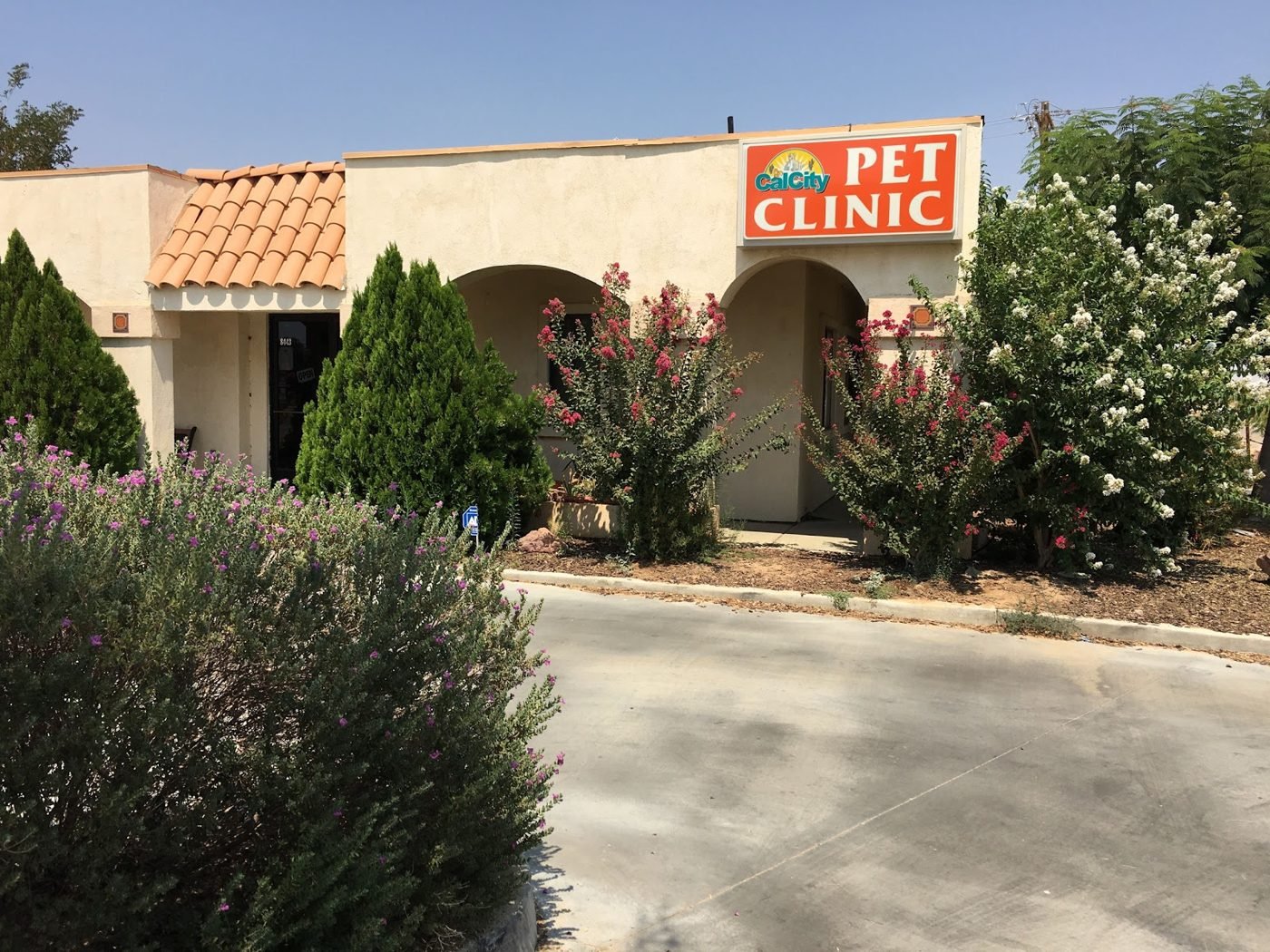 Cal City Pet Clinic building on California City Boulevard