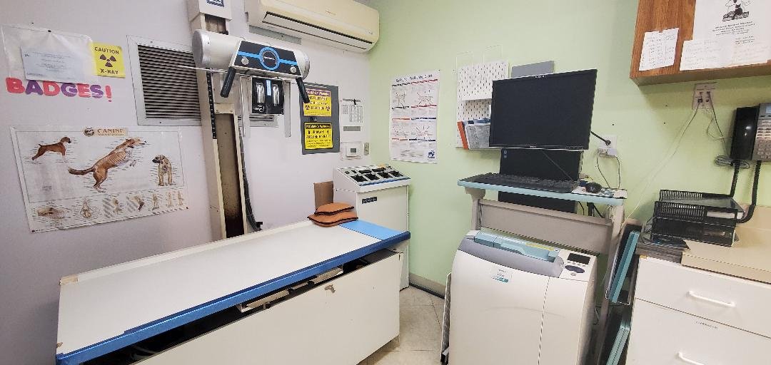 Radiography room at Cal City Pet Clinic