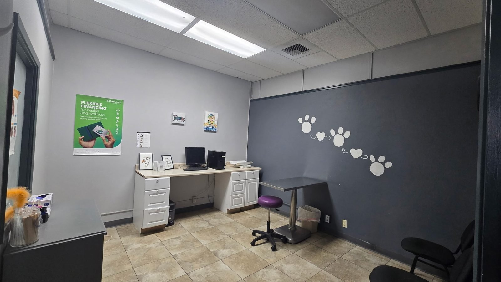 A third exam room at the Ridgecrest clinic