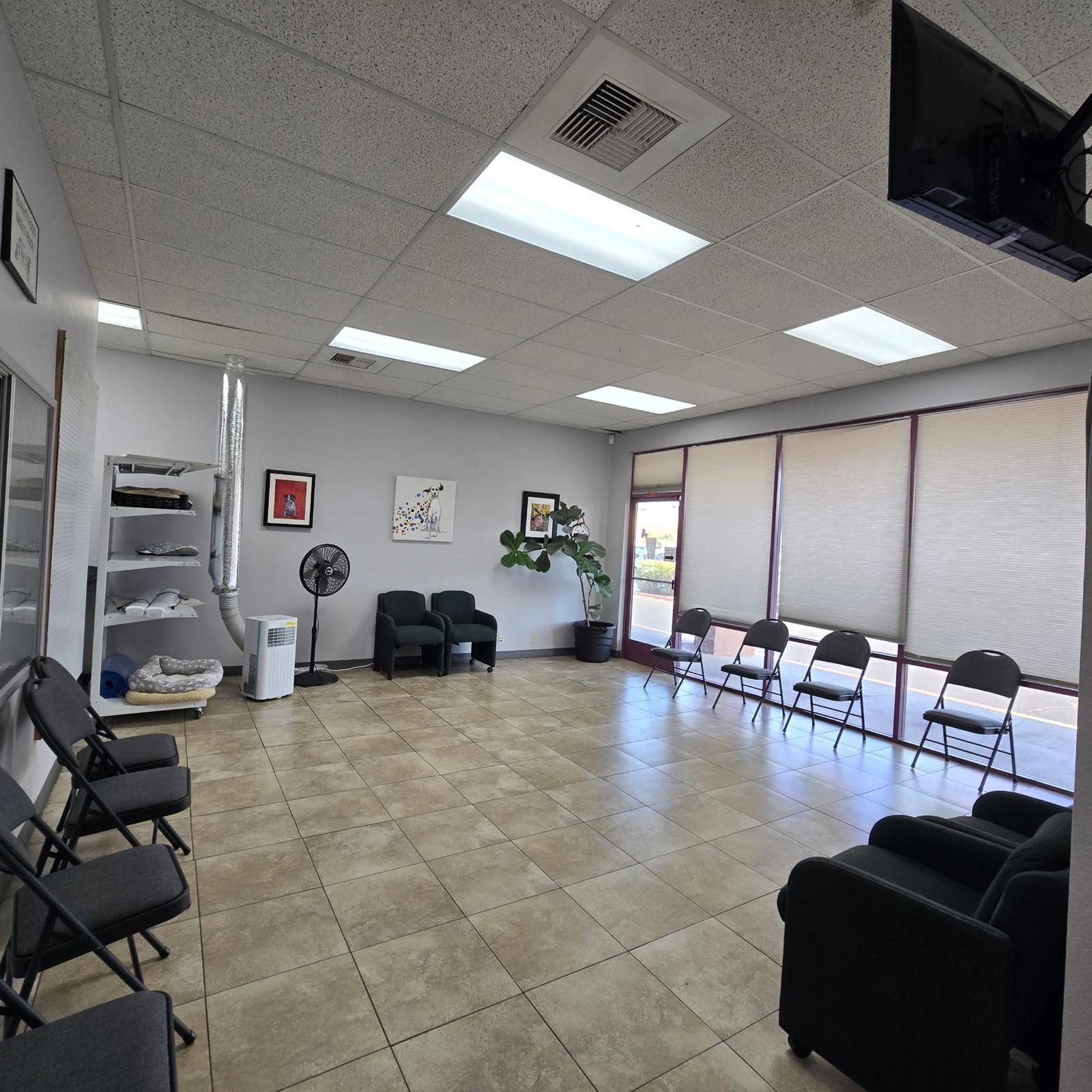 Waiting area at the Ridgecrest clinic